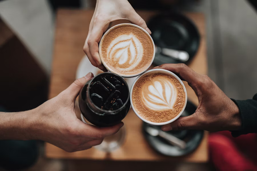 A small neighborhood coffee shop interior